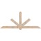 Ekena Millwork Kennewick Smooth Timber Gable Bracket, Douglas Fir, 96"W x 40"H x 5 1/2"D x 5 1/2"F, 10/12 Pitch GBW096X40X0606KEN00SDF - alternate 1